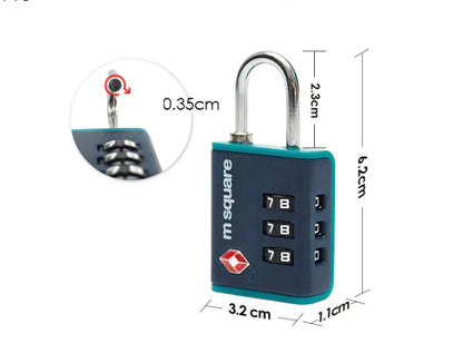 M Square Lock Travel Suitcase with Anti-Theft Design
